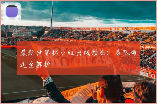 最新世界杯小组出线预测：各队命运全解析